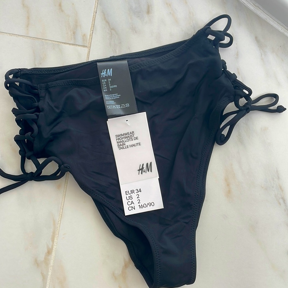NWT H&M high waisted swimsuit bottoms